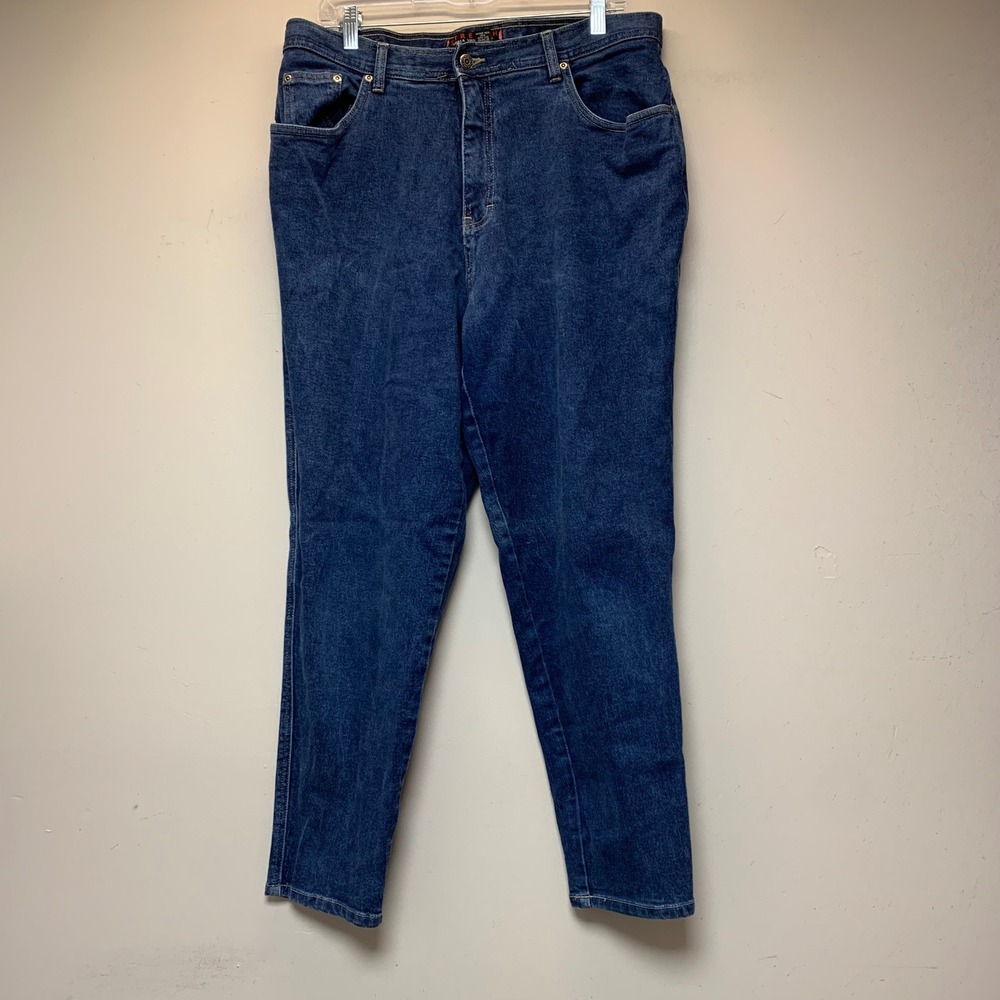 Gloria Vanderbilt Jeans Women 18W Short Blue Excellent Amanda Tapered Stretch